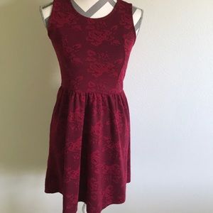 Rose pattern dress